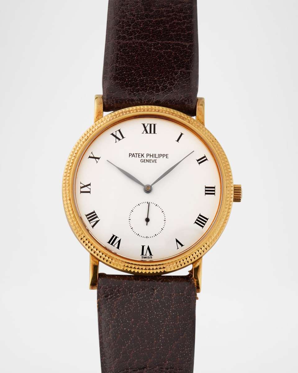 Patek Philippe 18K Yellow Gold Calatrava 33mm Vintage 1991 Watch